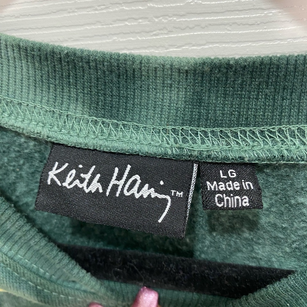 Keith Haring Green Graphic Sweatshirt - Picture 8 of 11